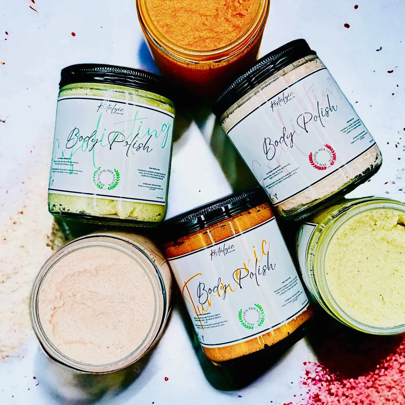 Organic Body Scrub with Foam for Soft Skin Restalgic Atelier
