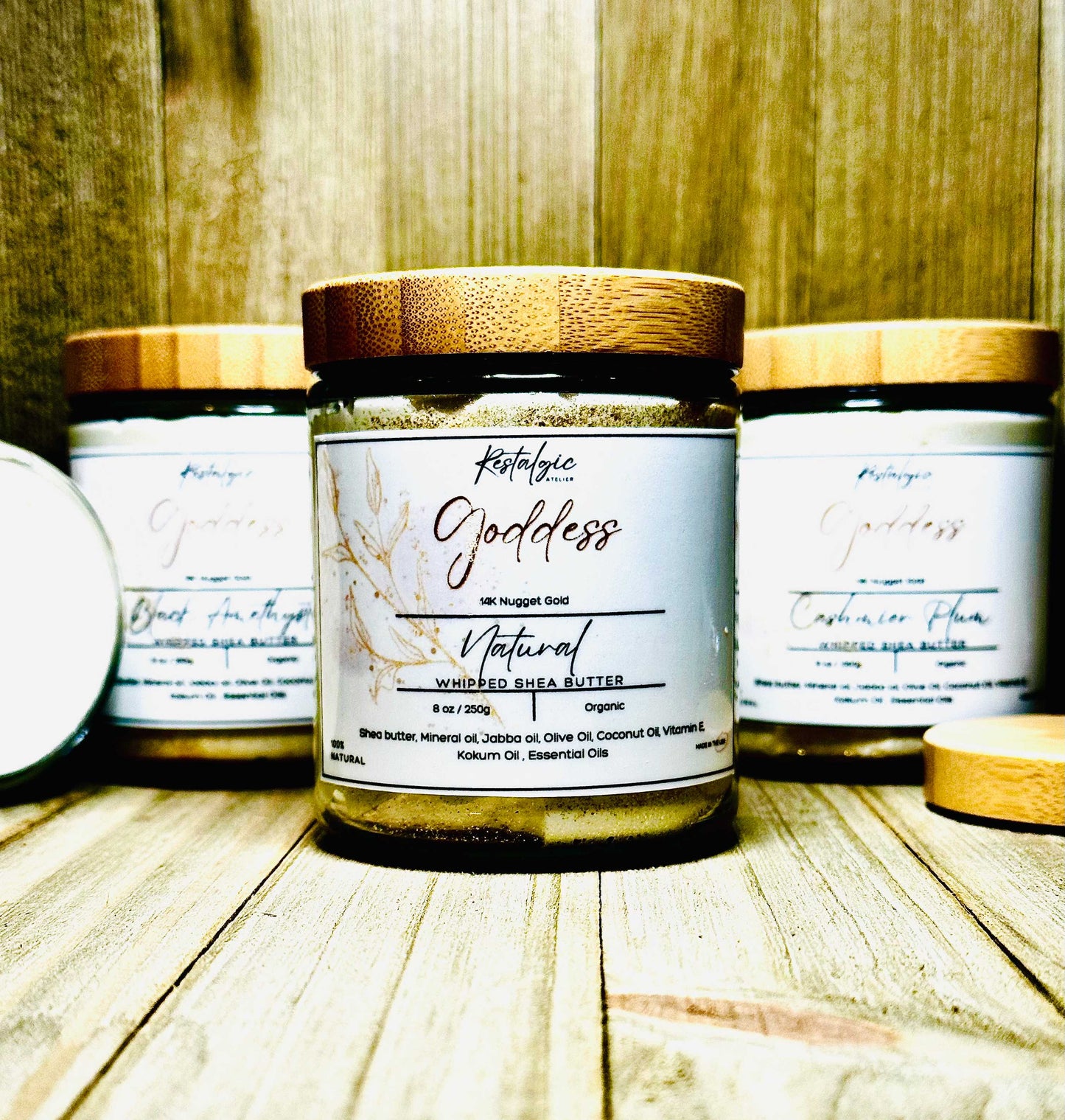 Radiate with Irresistible Glamour: Introducing our Luxe Shimmer Body Butter" Restalgic Atelier