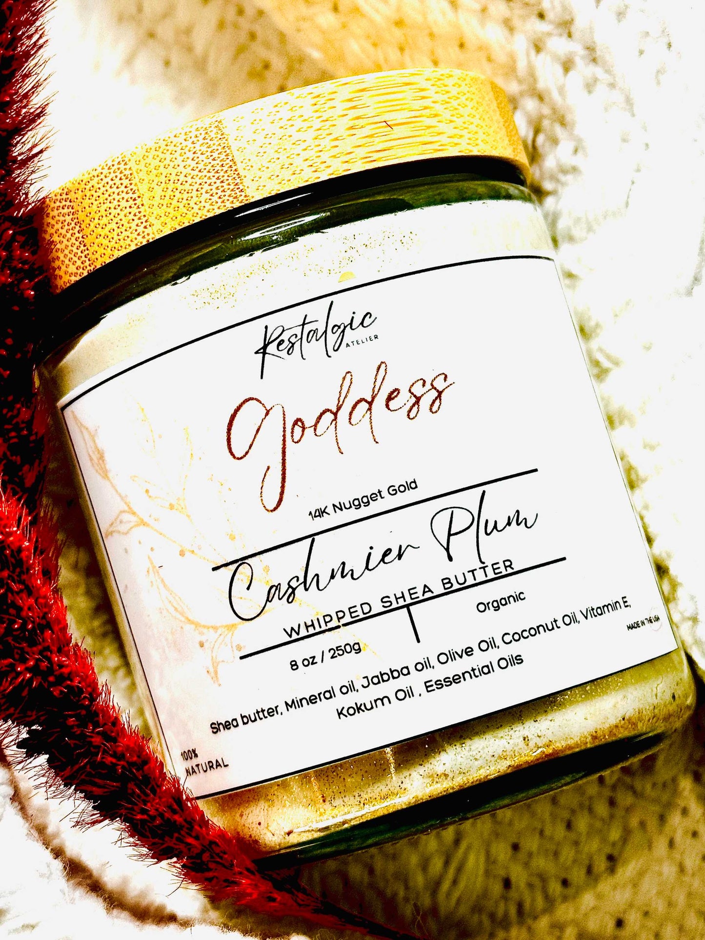 Radiate with Irresistible Glamour: Introducing our Luxe Shimmer Body Butter" Restalgic Atelier