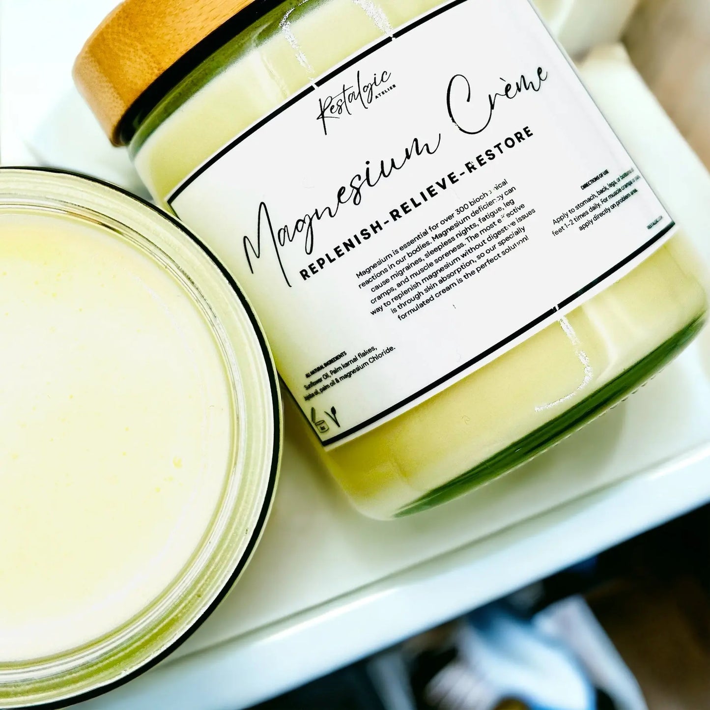Unveiling the Ultimate Trio for Magnesium Deficiency: Cream, Spray, and Serum Body Oil Candle Restalgic Atelier